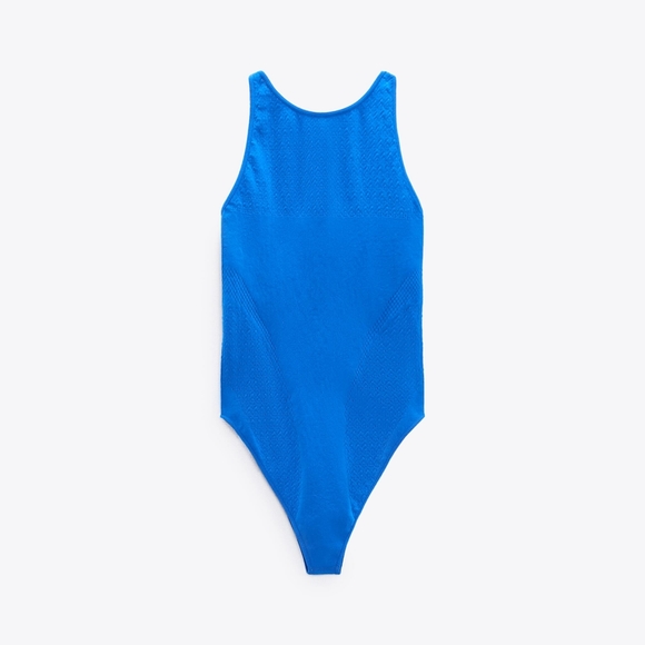 ZARA LIMITED COLLECTION SEAMLESS OPEN BACK BODYSUIT - Picture 7 of 10